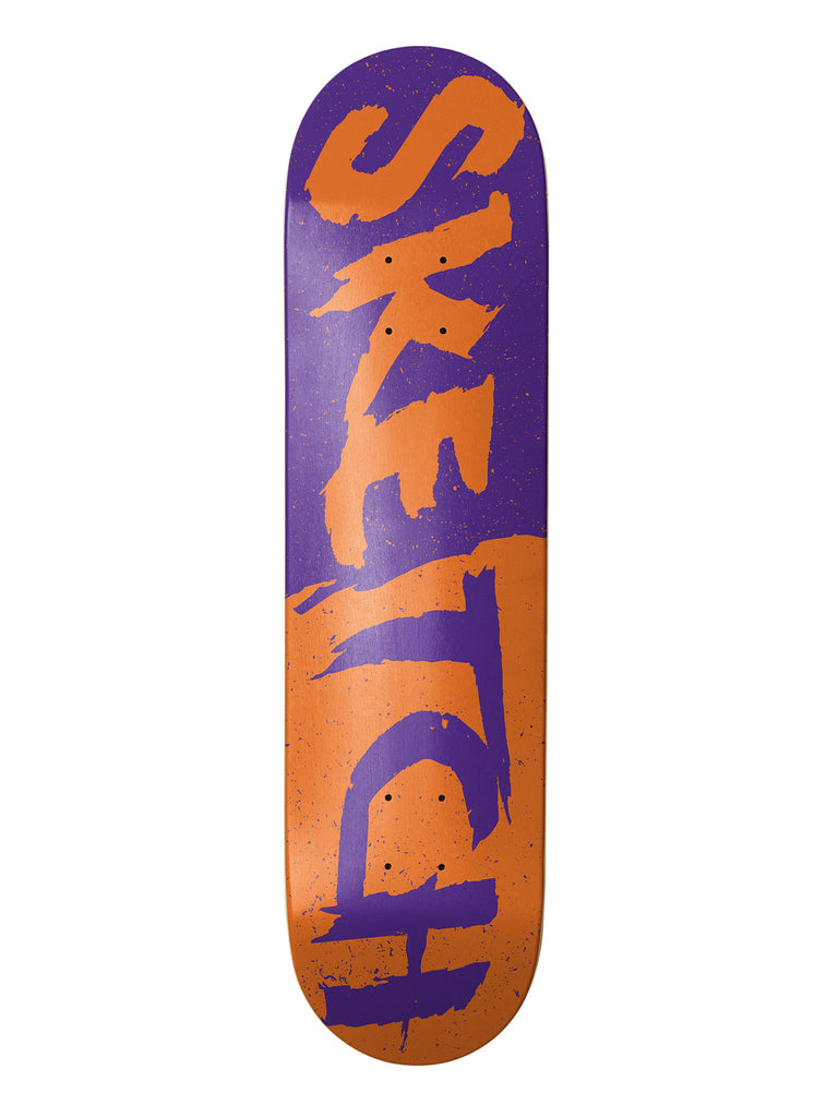 50/50 Purple/Orange Skateboard Deck